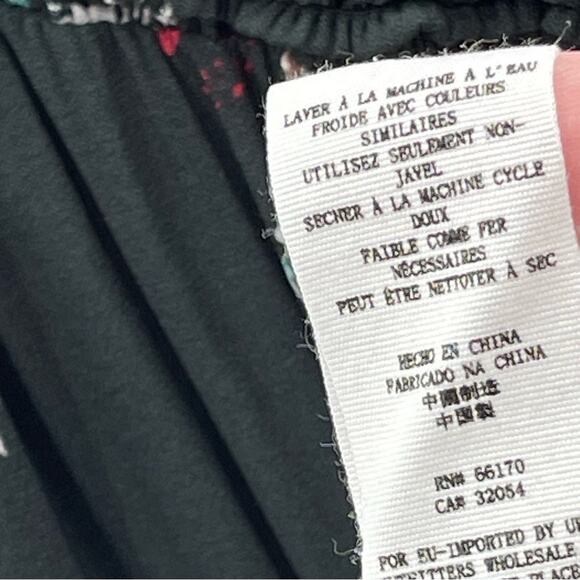 FREE PEOPLE Haze Floral Tiered Ruffle Tunic Sleeveless Flowy Shirt Boho Size XS - Picture 7 of 9